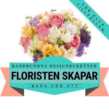 Låt floristen skapa en somrig bukett med tillgängliga säsongsblommor! Ett alternativ hos Florister i Sverige.